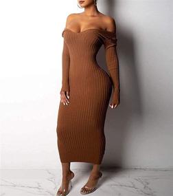 img 2 attached to Cinyifaan Womens Turtleneck Sweater Bodycon Women's Clothing at Dresses