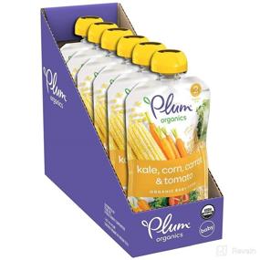 img 2 attached to Plum Organics Hearty Veggie Variety 🍼 Pack, 3.5oz Pouches, 18-Pack - Organic Baby Food