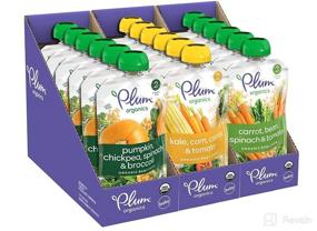 img 4 attached to Plum Organics Hearty Veggie Variety 🍼 Pack, 3.5oz Pouches, 18-Pack - Organic Baby Food