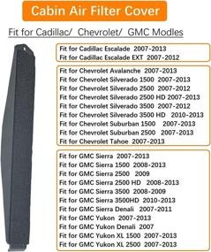 img 1 attached to 💨 Cadillac - Chevrolet - GMC Cabin Air Filter Cover 22759208 | Compatible with Select Models 259-100