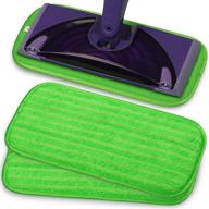 🧹 2 pack reusable mop pads for swiffer wet jet - washable microfiber replacement pads for efficient floor cleaning logo