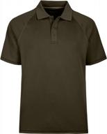 men's short sleeve moisture wicking performance golf polo shirt, side blocked, tall sizes: m-7xl логотип