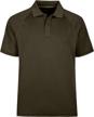 men's short sleeve moisture wicking performance golf polo shirt, side blocked, tall sizes: m-7xl logo