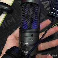 img 1 attached to Audio-Technica AT2020USB+ Condenser Microphone Bundle with 🎙️ Knox Gear Shock Mount, Boom Arm, and Pop Filter review by Gagaan Pahal ᠌