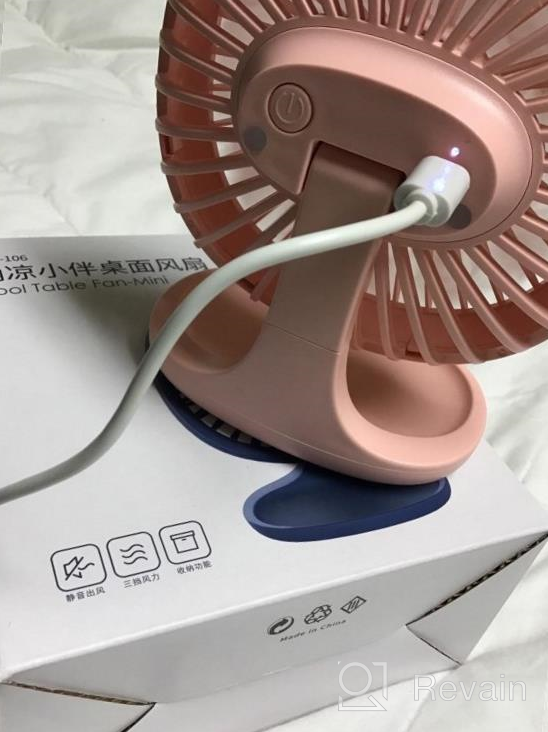 img 1 attached to Stay Cool With TekHome Mini Desk Fan: The Perfect Companion For Home And Office! review by Michael Mendoza