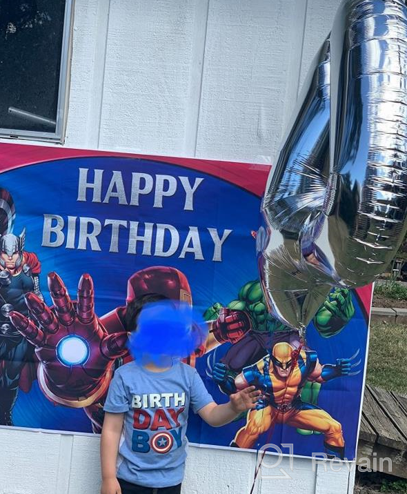 img 1 attached to 🦸 Captain America Birthday Boy Tee Shirt with Marvel Outfit for Kids' Parties review by Mike Martz