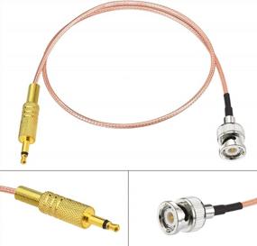 img 3 attached to BNC Male To 3.5Mm Mono TS Male Plug Stereo Adapter Cable - 1.6 Feet Length By Eightwood