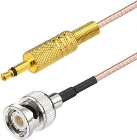 img 2 attached to BNC Male To 3.5Mm Mono TS Male Plug Stereo Adapter Cable - 1.6 Feet Length By Eightwood
