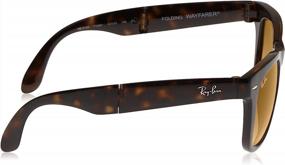 img 2 attached to Ray Ban Folding Wayfarer Tortoise Plastic