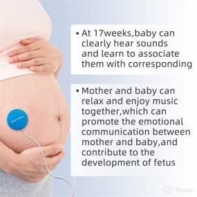 img 2 attached to 🤰 Pregnancy Belly Headphones - Share and Play Music for Your Baby in The Womb, Ideal Gift for Expecting Mothers, Baby Bump Headphones for Pregnant Mothers Day