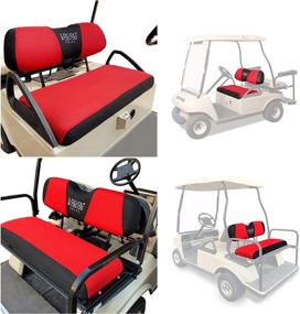 img 3 attached to 10L0L Golf Cart Front And Rear Seat Cover Set For Club Car DS Precedent &Amp Interior Accessories