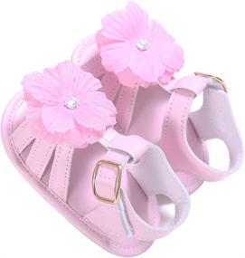 img 1 attached to Five Pointed Sandals Bottom Toddler Months Boys' Shoes : Sandals