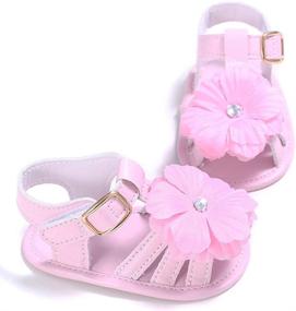 img 2 attached to Five Pointed Sandals Bottom Toddler Months Boys' Shoes : Sandals