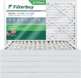 img 4 attached to Защитите качество воздуха с помощью воздушных фильтров Filterbuy 10X16X2 MERV 13 — набор из 6 запасных частей для систем отопления, вентиляции и кондиционирования воздуха и печей
