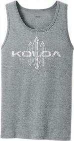 img 1 attached to 🏄 Koloa Men's Clothing and Shirts - Vintage Surfboard Logo Top in Neon Orange