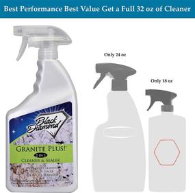 img 1 attached to 🧽 Black Diamond Stoneworks GRANITE PLUS! 2 in 1 Cleaner & Sealer: Versatile Solution for Granite, Marble, Travertine, Limestone - Easy to Apply, Ready-to-Use (1-Quart)