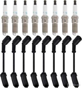 img 4 attached to 🔌 High Performance Spark Plug Wires & Plugs Set for Cadillac Escalade/ Chevrolet Suburban Camaro Corvette Express Silverado Tahoe 1500 2500 3500/ GMC Savana Sierra Yukon XL 5.3L 6.2L V8 2014-2021