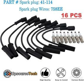 img 3 attached to 🔌 High Performance Spark Plug Wires & Plugs Set for Cadillac Escalade/ Chevrolet Suburban Camaro Corvette Express Silverado Tahoe 1500 2500 3500/ GMC Savana Sierra Yukon XL 5.3L 6.2L V8 2014-2021