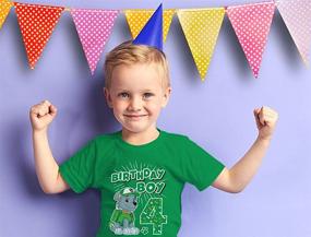 img 3 attached to 👮 Patrol Birthday Toddler T-Shirt for Boys - Official Boys' Clothing in Tops, Tees & Shirts Category