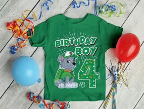 img 1 attached to 👮 Patrol Birthday Toddler T-Shirt for Boys - Official Boys' Clothing in Tops, Tees & Shirts Category