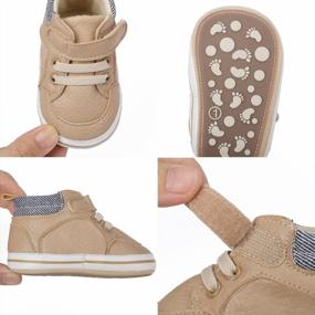 img 1 attached to Stylish And Comfortable Baby Moccasins: Soft Sole PU Leather Sneakers For Infant First Walkers