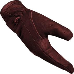 img 2 attached to 🧤 Top-Notch Biker Police Leather Motorcycle Riding Gloves - Ventilated for Optimal Comfort, OxBlood S