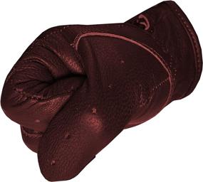 img 3 attached to 🧤 Top-Notch Biker Police Leather Motorcycle Riding Gloves - Ventilated for Optimal Comfort, OxBlood S