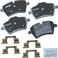 bendix premium cfc1204 ceramic brake 🔵 pad (front) with copper-free technology and installation hardware логотип