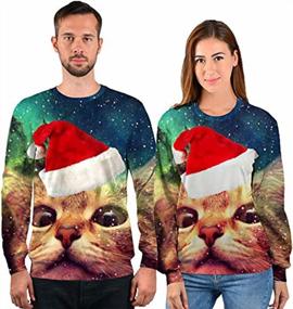 img 3 attached to 3D Funny Jumper Graphic Sweatshirts For Xmas Party - Loveternal Women'S & Men'S Ugly Christmas Sweater