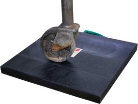 img 2 attached to 🏗️ 2 Pack of Mytee Products Medium Outrigger Pads - 24" x 24" x 1.5" Thick, Black for Crane, Wrecker, Tow Truck, and Service Truck