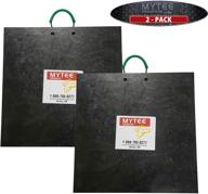 🏗️ 2 pack of mytee products medium outrigger pads - 24" x 24" x 1.5" thick, black for crane, wrecker, tow truck, and service truck логотип