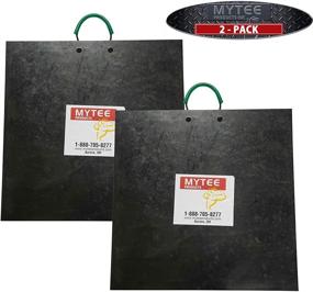 img 3 attached to 🏗️ 2 Pack of Mytee Products Medium Outrigger Pads - 24" x 24" x 1.5" Thick, Black for Crane, Wrecker, Tow Truck, and Service Truck