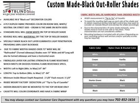 img 2 attached to Custom-Made 100% Blackout Resonant Roller Shades - 14"-37", 36 1/8"-48" | Spotblinds