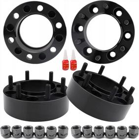 img 4 attached to Enhance Your Ride With Richeer 2 Inch Hub Centric Wheel Spacers For Tacoma, 4Runner, Tundra, And More - 4PCS Forged Spacers With Extended Lug Nuts And Perfect Fitment!