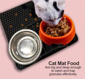 img 3 attached to 🐾 Double-Layer Pet Litter Mat - 12x12" or 30x30cm, Honeycomb Design, Waterproof, Easy to Clean - Ideal for Cats and Dogs