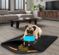 🐾 double-layer pet litter mat - 12x12" or 30x30cm, honeycomb design, waterproof, easy to clean - ideal for cats and dogs logo