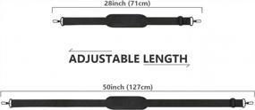 img 3 attached to Ytonet Universal Adjustable Laptop Shoulder Strap – Comfy Replacement Belt with Metal Hooks for Bags & Cameras