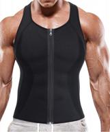 sauna sweat vest tank top for men - accelerate weight loss, waist trimming and fitness training with brabic logo