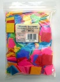 img 4 attached to 🎨 Vibrant Assorted Color Paper Cardstock Mosaic Squares - 1 Inch for Crafting