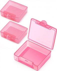 img 4 attached to Barhon Pink Pocket Pill Case 3 Pack - Daily Single Mini Pill Box Organizer For Vitamins, Fish Oil & Supplements - Portable For Purse And Travel - Optimized For Search Engines