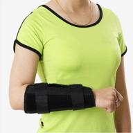 adjustable breathable wrist forearm splint, external fixed support forearm brace fixing orthosis for sprains arthritis and tendinitis (m) logo