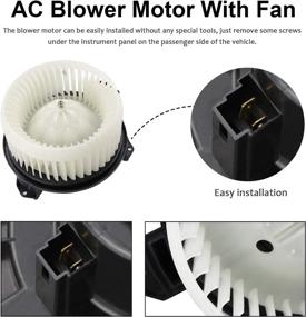 img 2 attached to Youxmoto 700194 HVAC Blower Motor Assembly with Fan Cage for Honda Civic 2006-2011, Jeep Wrangler 2007-2011 - Replaces 79310-SNA-A01 79310SNAA02 68004195AA