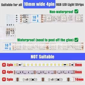 img 3 attached to GXILEE 90 Degree Right Angle LED Connectors For 5050 RGB Color Changing Light Strip - Pack Of 12