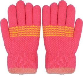 img 4 attached to Winter Gloves Boys Girls Thermal Girls' Accessories ~ Cold Weather