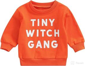 img 4 attached to 👶 Cozy and Stylish Toddler Baby Crewneck Sweatshirt: Long Sleeve Pullover for Fall Winter Outfits