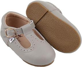 img 1 attached to Toddler Little Girls Oxford Leather Girls' Shoes ~ Flats