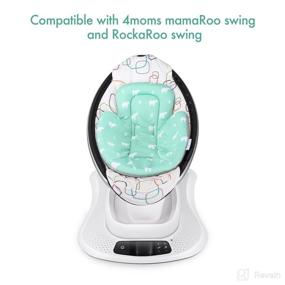 img 2 attached to 👶 4moms MamaRoo and RockaRoo Swing Infant Insert - Cool Mesh, Soft and Breathable Support with Head and Body Comfort