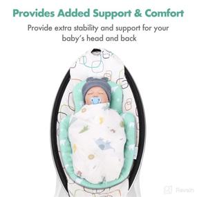 img 1 attached to 👶 4moms MamaRoo and RockaRoo Swing Infant Insert - Cool Mesh, Soft and Breathable Support with Head and Body Comfort