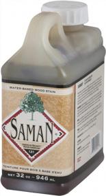 img 4 attached to SamaN Interior Water Based Wood Stain - Natural Stain For Furniture, Moldings, Wood Paneling & Cabinets (American Walnut TEW-121-32, 32 Oz)