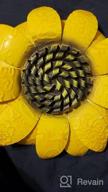 картинка 1 прикреплена к отзыву Элегантный металлический декор солнечного цветка для внутренних и наружных пространств: подвесные цветочные скульптуры EASICUTI размером 12 дюймов от Stephen Chowdary
